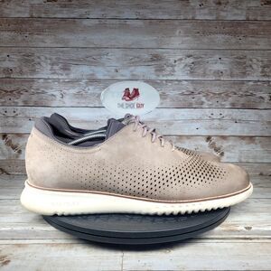 Cole Haan Zerogrand 2.0GRAND Men Size 13 Lined Laser Grey Wingtip Oxford Shoes